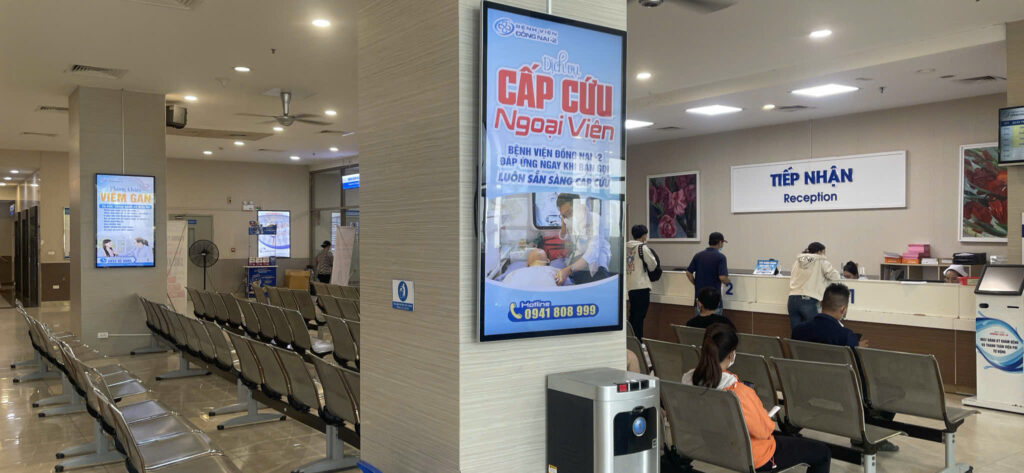 Triển khai digital signage VNSign cho bệnh viện Đa Khoa Đồng Nai 2